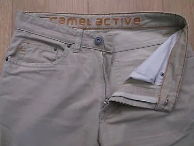Mens Camel Active Woodstock Jeans W32 L30 Beige Cotton/elastane Relaxed Fit • £20