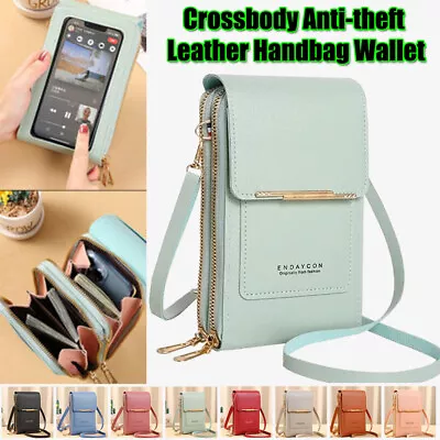$23.99 • Buy Anti-theft Leather Bag Small Crossbody Handbags Shoulder Handbag With Card Slots