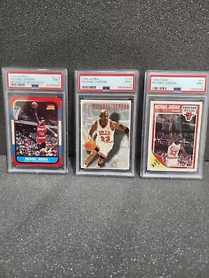 Michael Jordan 3 Card Lot Graded PSA 9's. (2) 1996 Fleer Ultra (1) 1989 Fleer • $100