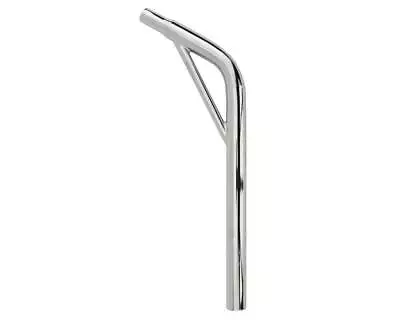 Chrome 27.2mm Steel Seatpost Layback Support Mtb Bmx Cruiser Roadbike 7/8 Saddle • $26.24