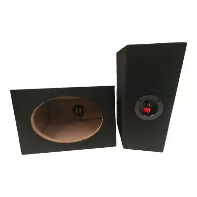 Pair Of 6x9  Speaker Bass Box Enclosure Black Carpet 15mm MDF Sealed Enclosures • £34.05