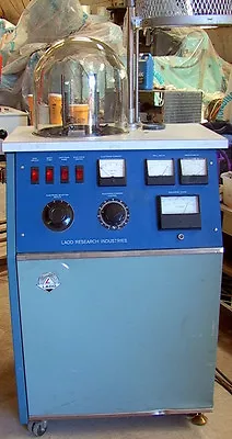 $4995 • Buy 12  Ladd Research Vacuum Evaporator Bell Jar Unit M/N30000 2 Elements & Pumps
