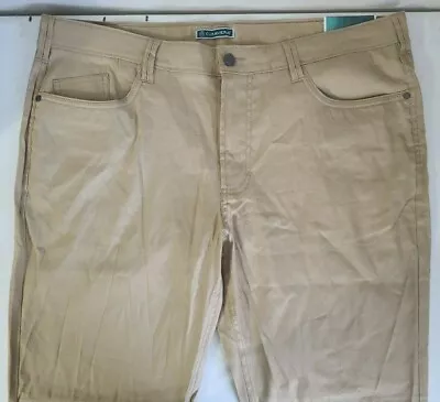 Cubavera Tan Khaki Pants Men's Size 40x32 Linen Blend • $29.99