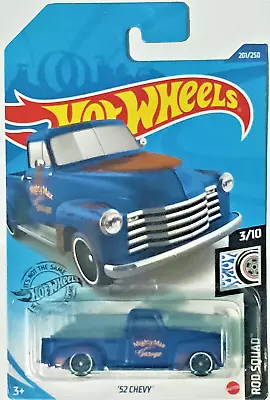 2020 Hot Wheels Rod Squad 3/10 - #201 '52 Chevy - Long Card • $7