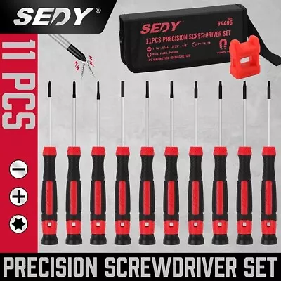 11-Piece Precision Screwdriver Set - Magnetic Mini Screwdrivers For Eyeglasses • $14.29