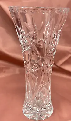 Vintage Lenox Fine Crystal Bud Vase Pinwheel & Star Design 6  X 2.5  Czech Rep • $10.49