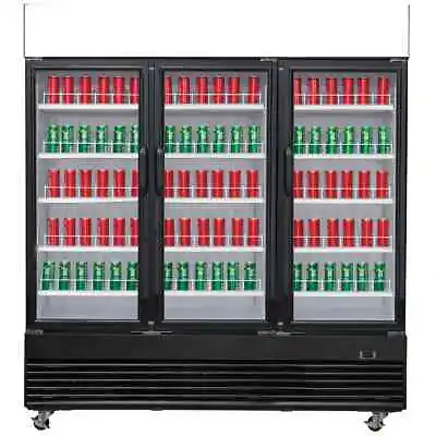 Chef AAA - TSM69R Commercial 78  3 Glass Door Merchandiser Refrigerator 69.43 C • $2990