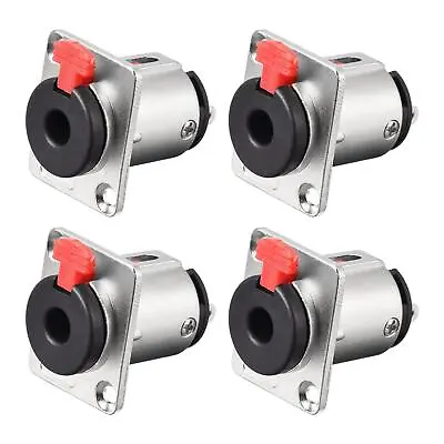 6.35mm 1/4 Inch Female Stereo TRS Audio Socket Jack Connector Panel Mount 4pcs • $13.61
