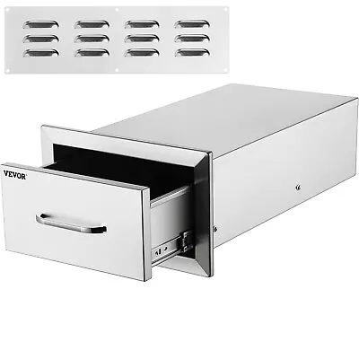 VEVOR 14x8.5 Inch Outdoor Kitchen Drawers Stainless Steel Single Access Drawer • $87.29