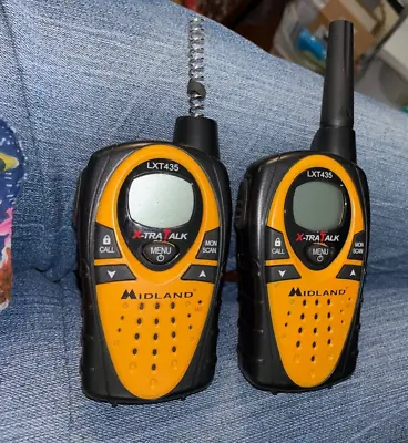 Midland LXT435 Xtra Talk 2 Way Portable Radio Walkie Talkies GXT For Parts! • $19.99