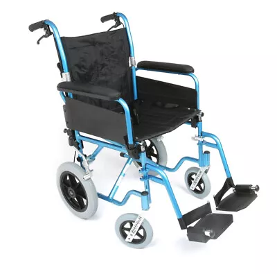 Ultra Lightweight Transit Wheelchair With Attendant Brakes - 8KG Carry Weight • £179.99