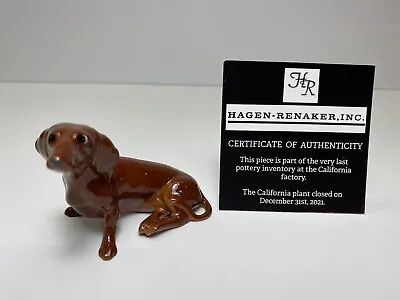 Hagen Renaker #391 1567 Dachshund Sitting Specialties Last Of The Factory Stock  • $24.99