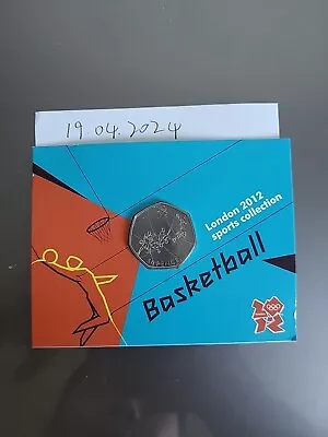 2012 LONDON OLYMPIC SPORTS 2011 BASKETBALL 50p COIN Free Post With 24 Tracked. • £8.88