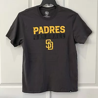 San Diego SD Padres Shirt Adult XL Brown Logo '47 Brand MLB Baseball Mens • $15.88