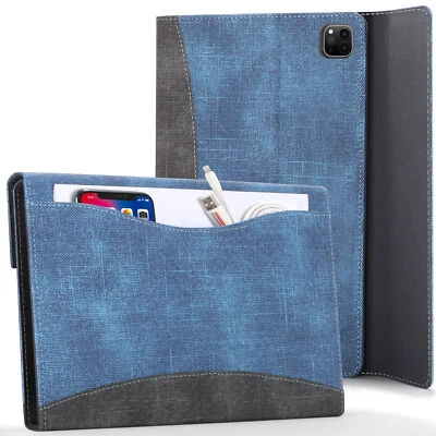 £7.99 • Buy Apple IPad Pro 12.9 2020 Case Cover Sleeve - Blue + Screen Protector & Stylus