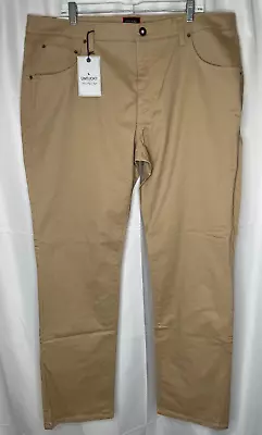 UNTUCKit Chino Pants Mens 40 X 32 Tan Don Santiago Straight Fit Cotton Stretch • $29.99