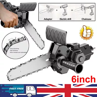 Electric Drill Modified To Electric Chainsaw Attachment DIY Converter Adapter UK • £8.68