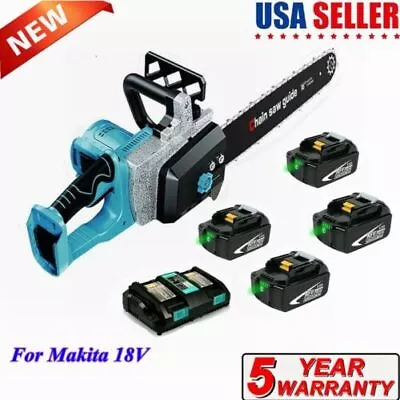 NEW For Makita XCU04CM 18V X2 (36V) LXT 16 In. Chainsaw Kit W/ Batteries/Charger • $140.99