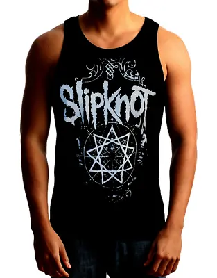 SLIPKNOT PENTAGRAM PUNK ROCK Band Black Tank Top • $11.99