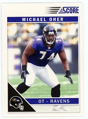 2011 Score Michael Oher Football Card • $2