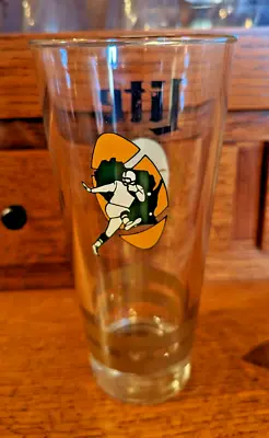 Large Green Bay Packers Lombardi Era Logo 22 Oz Tumbler 8  Glass Miller Lite • $12.99