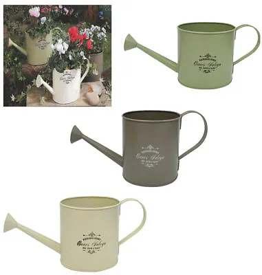 LARGE Metal Watering Can 3 Litre Vintage Retro Home Decor Planter Flowers Herbs  • £8.99