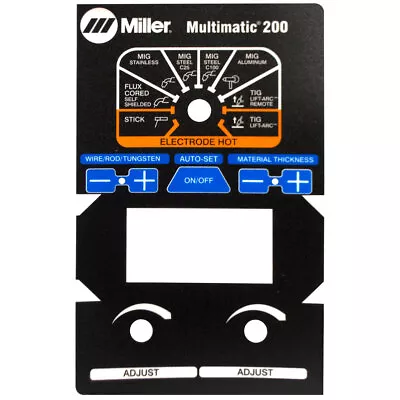 Miller 249632 Label Nameplate Multimatic 200 • $51.99