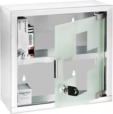 Medicine Cabinet With Lock Wall Mounted Bathroom Storage Hanging Medical Cabinet • $110.22