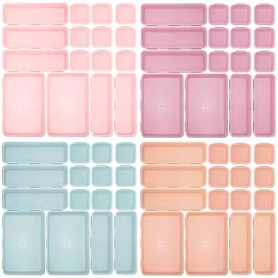 60 Pcs Desk Drawer Organizers Tray Divider Organizer Set Plastic Bathroom And... • $43.48