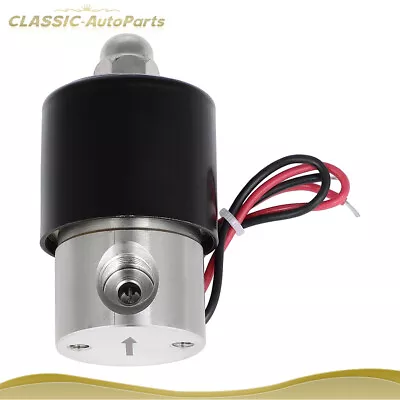 1 Solid Air Ride Suspension Valve 1/4  NPT 12V Electric Solenoid Stainless Steel • $25.12