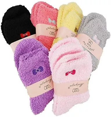 £7.99 • Buy 6Pairs Women Ladies Soft Fluffy Bed Socks Winter Warm Lounge Slipper Fleece Sock