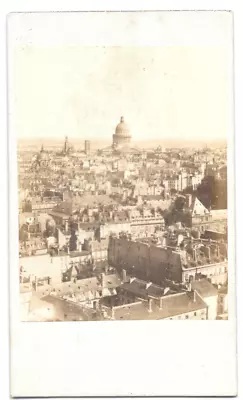 CDV Paris | Collin | Circa 1860 | View Roofs Of Paris & Du Pantheon | Albumine • £50.38