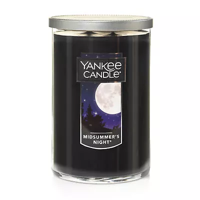 Yankee Candle Midsummer' Night Large 2 Wick Candles With Scented Black • $16.80