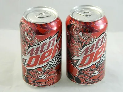 Mountain Dew Code Red Art Label Full 12 Oz Can Brand New MTN 2 Pack • $19.99