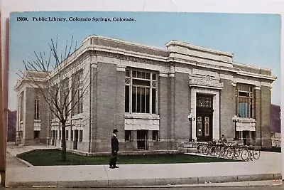 Colorado Springs CO Public Library Postcard Old Vintage Card View Standard Post • $0.50