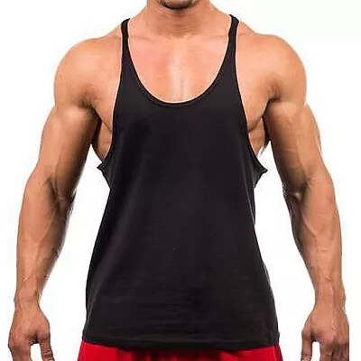 Gym Singlets - Bodybuilding Tank Top Gym Stringer Y-Back Muscle Racerback • $10.19