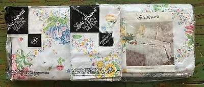 Vintage Lady Pepperell Full Size Floral Sheet Set Fitted Flat And Pillowcases  • $33.25