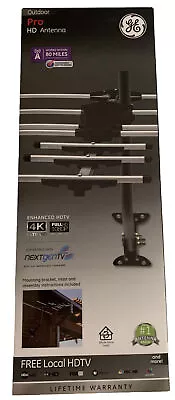 GE Pro Outdoor Yagi TV Antenna Long Range VHF UHF 1080P 4K 33685 • $49