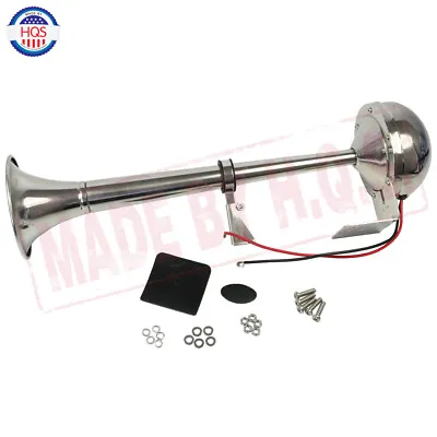 Single Trumpet 12V 390mm Air Horn Electric Horn Marine For Car Truck Boat Train • $33.97