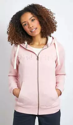 £25.99 • Buy RRP £60, NEW WEIRD FISH Tani Recycled Organic Snow Marl Full Zip Hoodie Pink