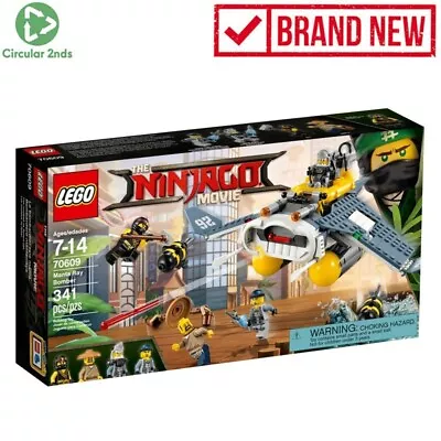 LEGO 70609 The Ninjago Movie Manta Ray Bomber Kids Toys Building Blocks Playset • $149.95