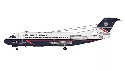 New! F-RSIN FRP4099 Fokker F28-2000 (British Airways/TAT) - 1:144 Model • $29.90