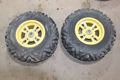 2012 JOHN DEERE GATOR XUV 550 4X4 FRONT REAR WHEEL RIM PAIR SET W TIRES 26x9r12  • $209.95