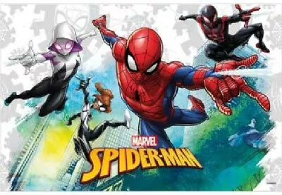 $5.63 • Buy Spiderman Happy Birthday Super Hero Tablecover Banner Party Decoration Partyware