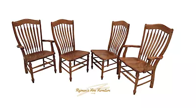 Nichols & Stone Maple Tall 43  Arrow Back Dining Chairs - Set Of 4 • $1500