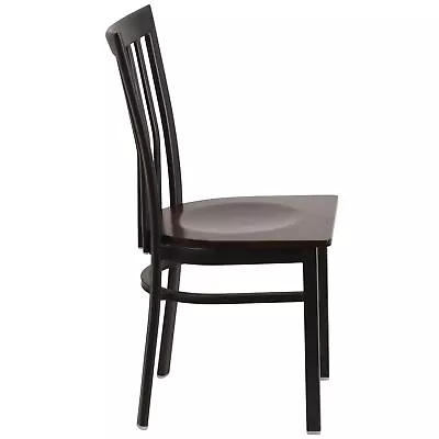 School House Back Metal Restaurant Chair - 17.25 W X 18.75 D • $113.49