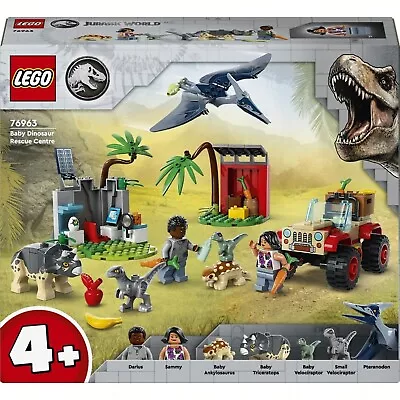 LEGO 76963 Jurassic World Baby Dinosaur Rescue Center - BRAND NEW SEALED • $39.99