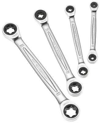 Facom 464TX.J4 4 Piece Ratcheting Torx Spanner Set E6-E24 Ratchet Wrench Set • £89.76