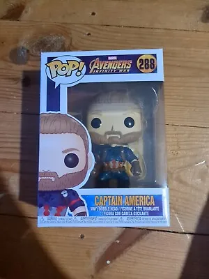 Funko POP! Marvel: Avengers Infinity War - Captain America Vinyl Figure #288 • £7