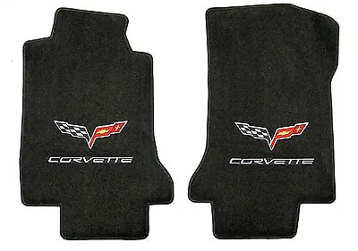 LLOYD Velourtex FRONT FLOOR MATS With C6/CORVETTE Logos; 2005 To 2013 Corvette • $160.99